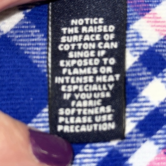 Land’s End Long-sleeved Button-down Plaid Soft Cotton Flannel Shirt Size 10 - Picture 8 of 9